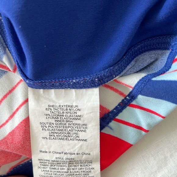 TORY BURCH SPORT - racerback tank top - shell bra- size Medium - Picture 5 of 5